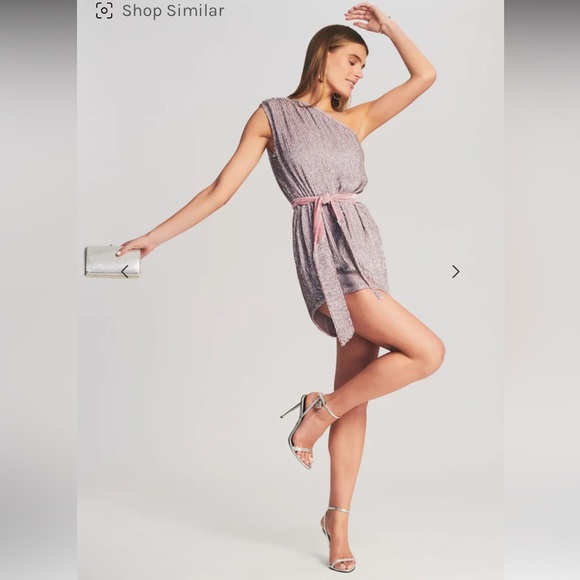 Retrofete Ella One Shoulder Sequin Dress, Size M - Picture 3 of 10